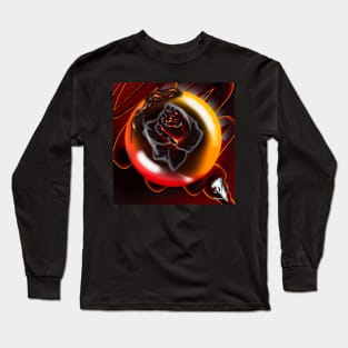 Mind Ball Lava Roses Long Sleeve T-Shirt